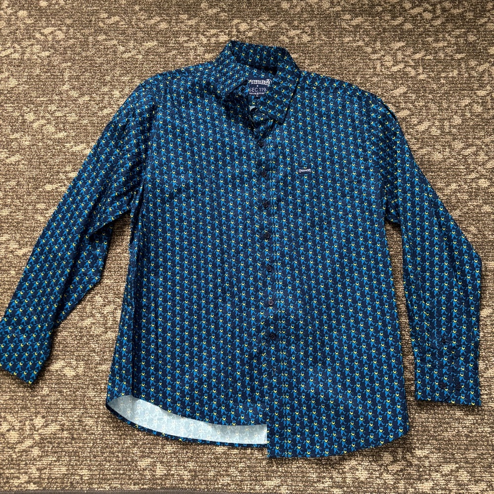 Sec. 119 Grateful Dead Bear Dress Button Up